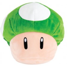 T12971 TOMY Club Mocchi-Mocchi- Nintendo Super Mario Mega 1-Up Mushroom Plush Stuffed Toy