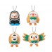 02-18007 Pocket Monster Pokemon  Sun & Moon Satoshi no Mokuroh (Rowlet) Daisuki Figure Mascot Collection 200y