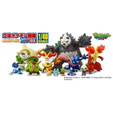 02-81541 1/40 Scale Pokemon Zukan Figures Collection 3D Encyclopedia Pokemon XY 02 300y